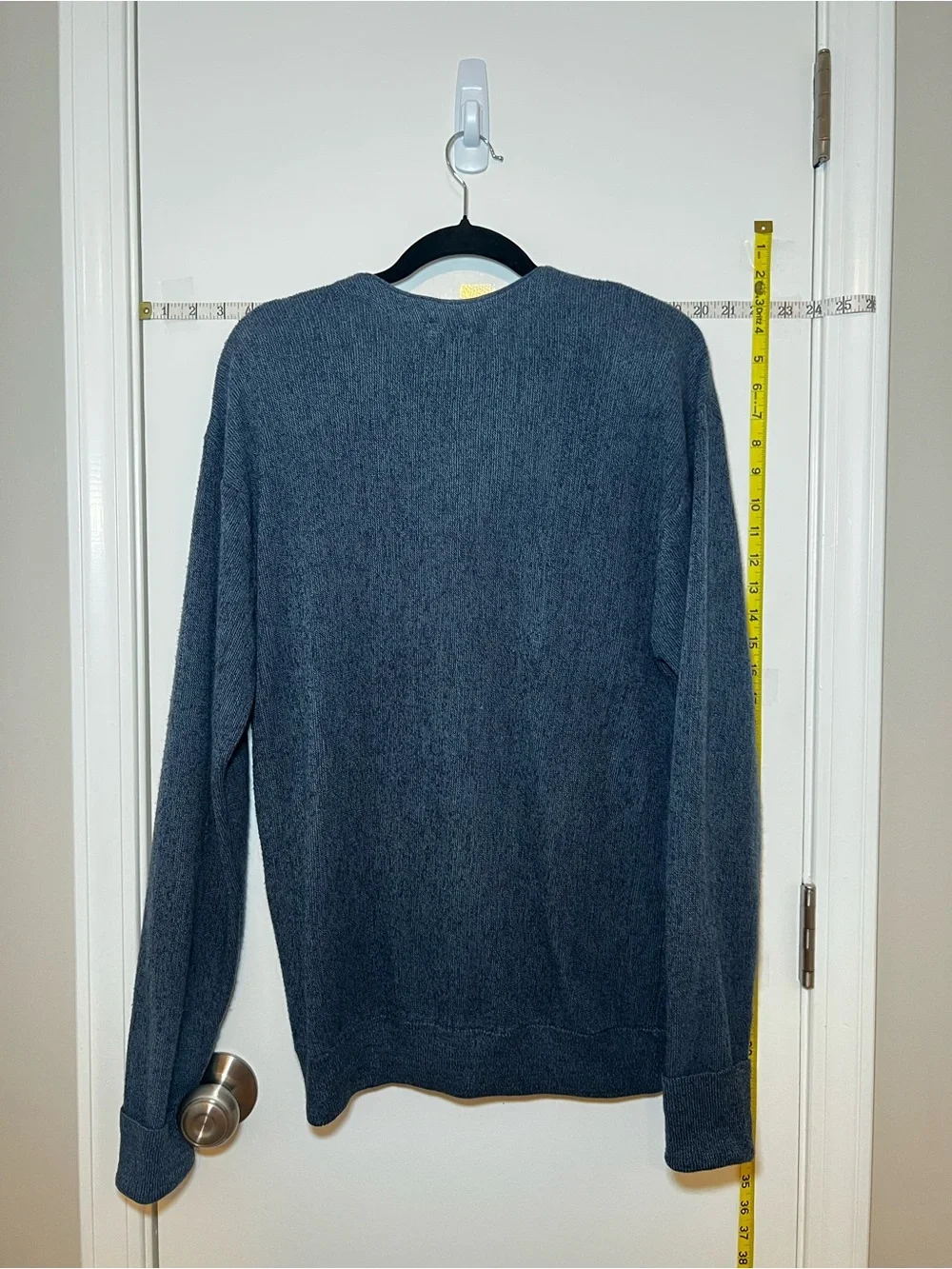 Cypress Links Vintage Classic Men's Blue Button-Front Cardigan Sweater Comfy